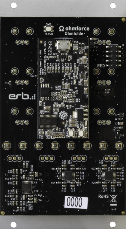 Ohmicide Eurorack module back