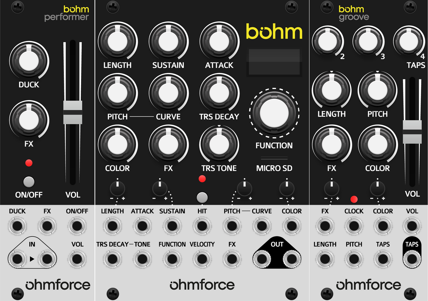 Bohm with expanders - Eurorack module
